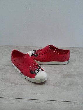 Disney Minnie Mouse Special Edition Kids Native Shoes Jefferson Print Size J3